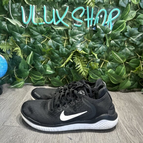 Nike Free RN 2018 Black White Running 942837 001 Womens Size 9 - Picture 4 of 9